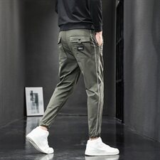 2021秋冬新款青年韩版弹力运动裤潮男束脚休闲长裤K701-P45，男装休闲裤，星座610（原A335）