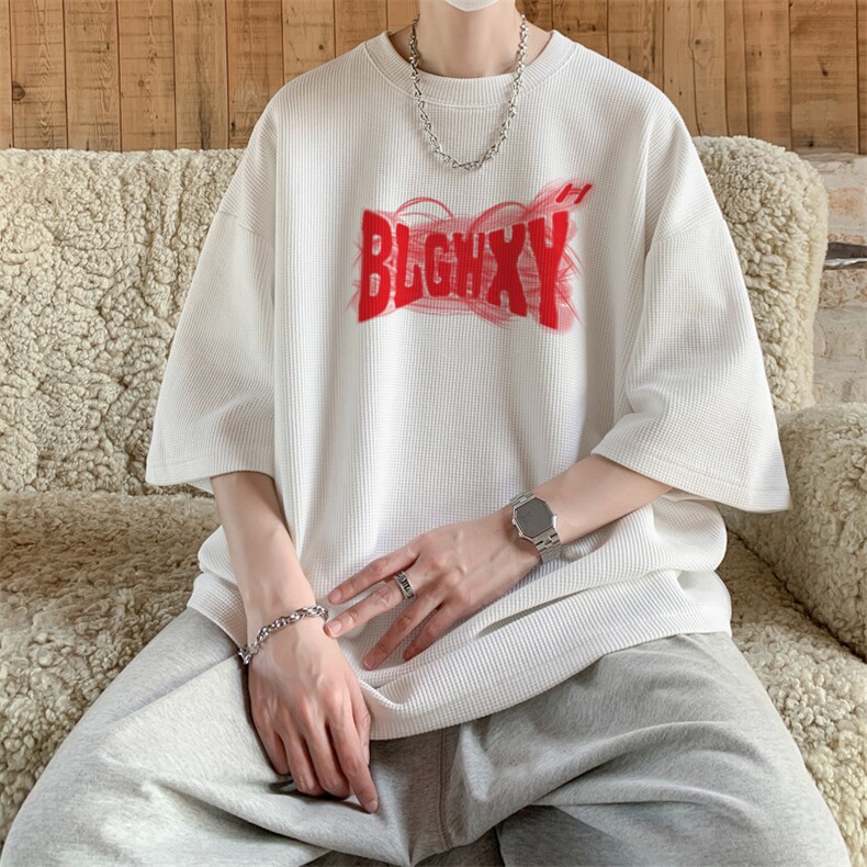 量大优供视频华夫格短袖T恤半袖男HDX527-特P18,男装T恤,电商B371
