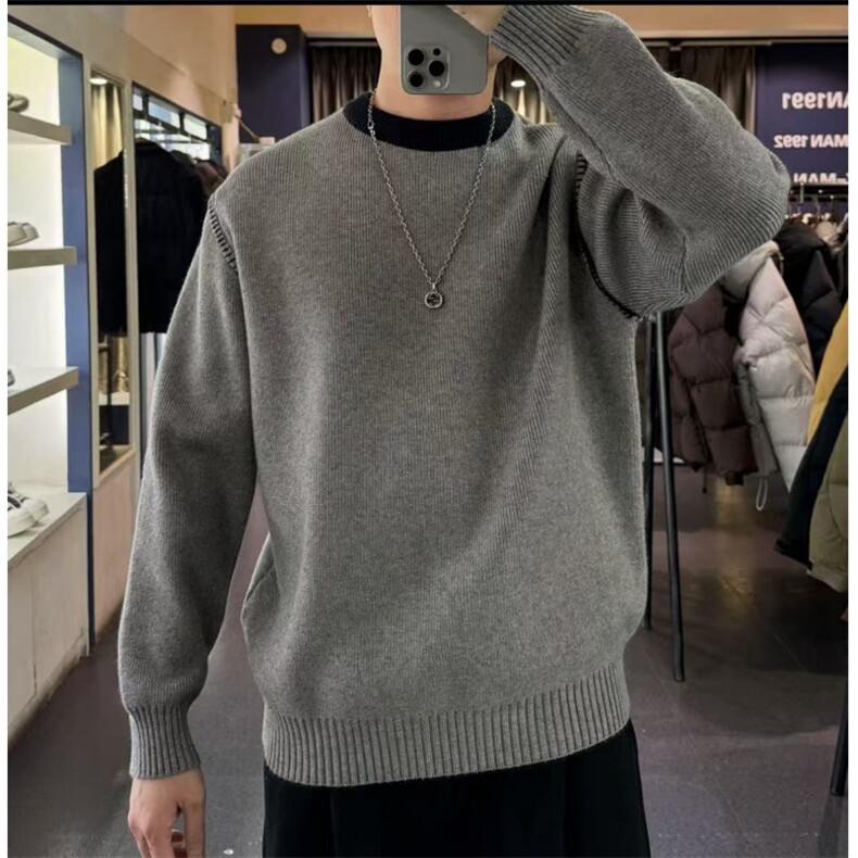现货B216MY5053特P65男士撞色毛衣网图慎用非揭阳货高克重,男装针织衫/毛衣,电商B216（原B302）