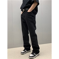 美式ins高街小众修身微喇毛边弹力牛仔裤T1631-P35，男装休闲裤，星座1109-3