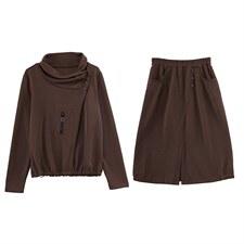 2025春季新款休闲套装流行时尚针织套装裙，女装套装/套裙，施恩睿棋