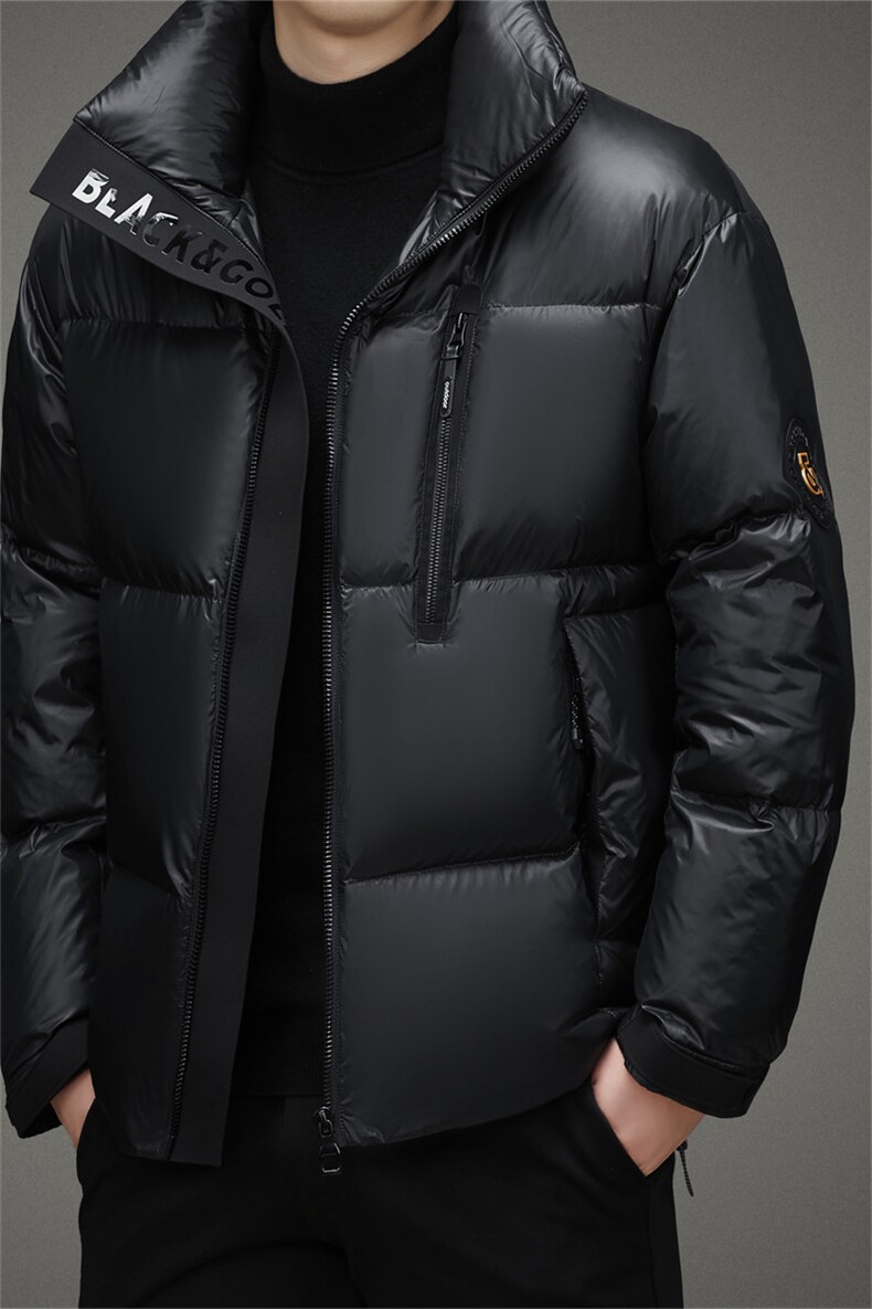 V2622情侣款黑金鹅绒高货男装羽绒服精品欧货品质P390,男装羽绒服,钱塘207-3