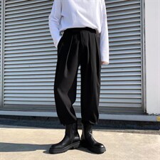 哈伦裤魔术贴束脚裤ins抖音网红搭配马丁靴的裤子K2993P35，男装休闲裤，星座1116-2