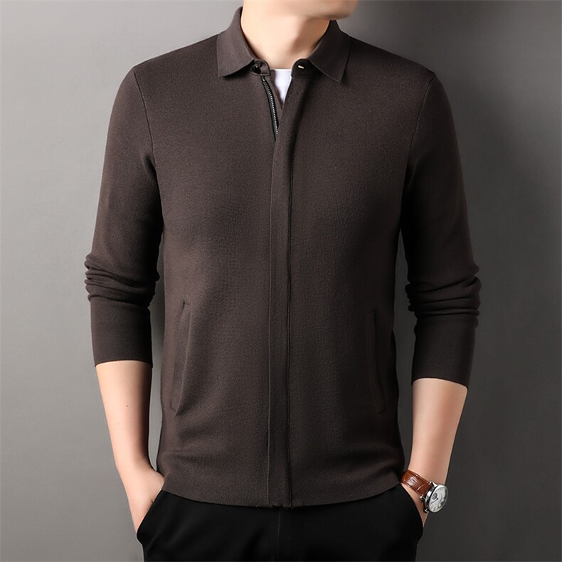 HPN-A32421秋季新款男士长袖开衫青年休闲外套服装图片