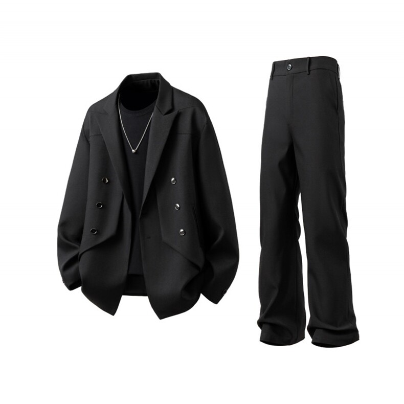 1解构款西服M-5XL大码96%聚酯纤维4%氨纶XF78143P85西裤78151P45,男装西服,星座226-2
