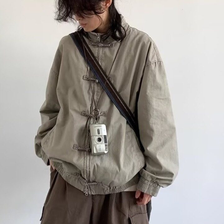 新中式复古盘扣百搭潮潮牌宽松休闲风工装夹克YSSQ-611-P65,男装夹克,星座1109-3