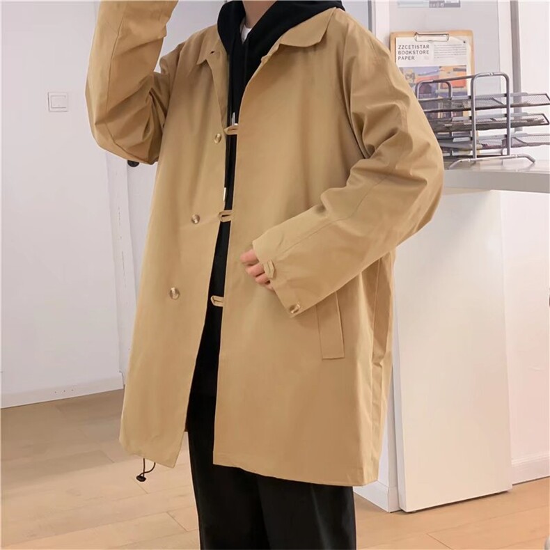 港风休闲男士春季风衣中长款双层FJK8808P48，男装风衣，星座1116-2