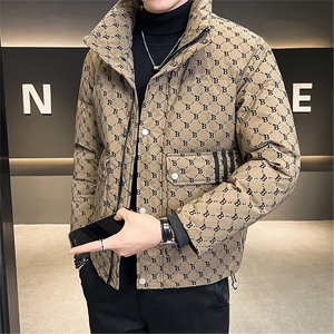 2025冬款店主风羽绒服男休闲上衣字母印花男外套B317/2028/P175,女人穿搭的最佳方法图片