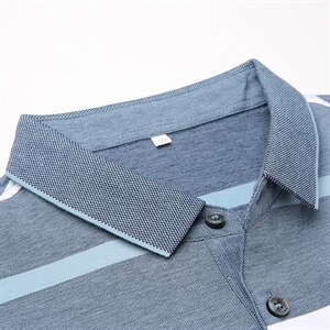 夏季新款男士翻领短袖t恤中年有领男装上衣服休闲POLO衫图片