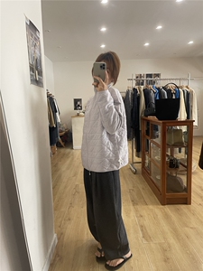 新款纯色圆领毛衣女宽松简约百搭打底针织衫柔软弹力保暖毛衫图片