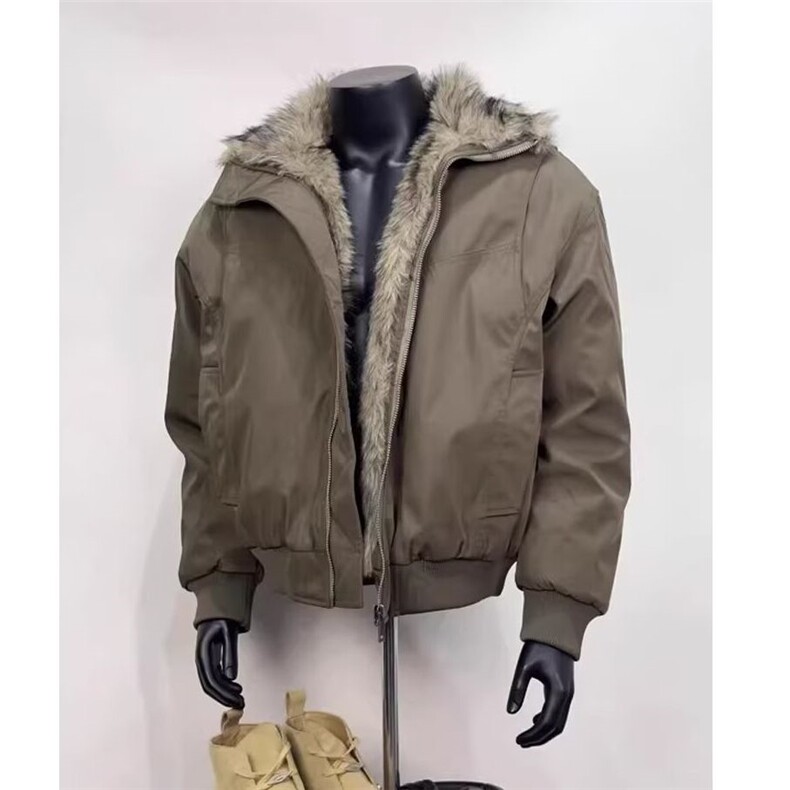 cleanfit毛领工装夹棉外套男款冬季短款保暖棉服座山雕棒球服夹克,男装棉衣,星座1008