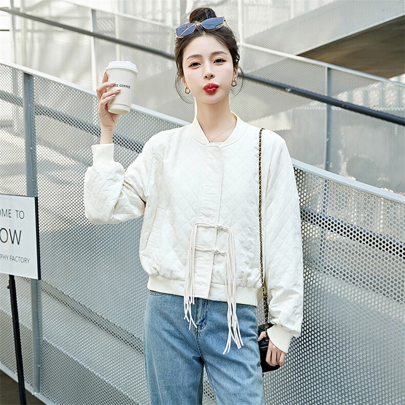时髦短外套女2024年秋季新款宽松显瘦文艺复古小个子洋气上衣外套,女装短外套,拾衣