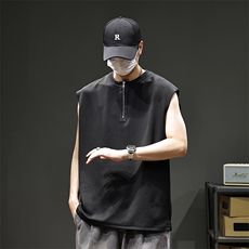 2026新款凉感背心男士夏季宽松大码运动吸汗无袖t恤潮薄坎肩，男装背心/马甲，电商D215