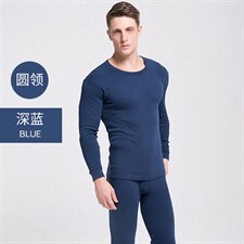 藏青男圆领