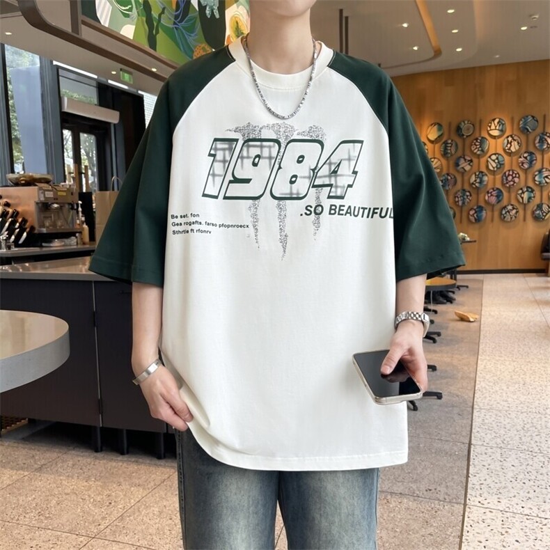 25162-特P40夏季休闲时尚T恤男短袖打底衫青少年潮牌印花T恤,男装T恤,电商D310B