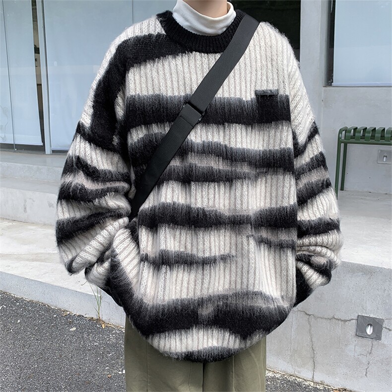 毛衣男韩版宽松日系针织衫冬季ins港风慵懒线衣外套MY0918-P48,男装针织衫/毛衣,星座308B-1