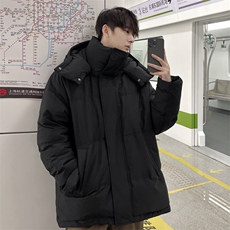 羽绒服男冬季新款港风宽松连帽加厚外套上衣YR922-P155，男装羽绒服，星座214-3