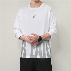 男士秋季百搭长袖t恤宽松休闲上衣潮流潮牌纯棉体恤衫DS920T,黑色棒球衣搭配裤子好看图片