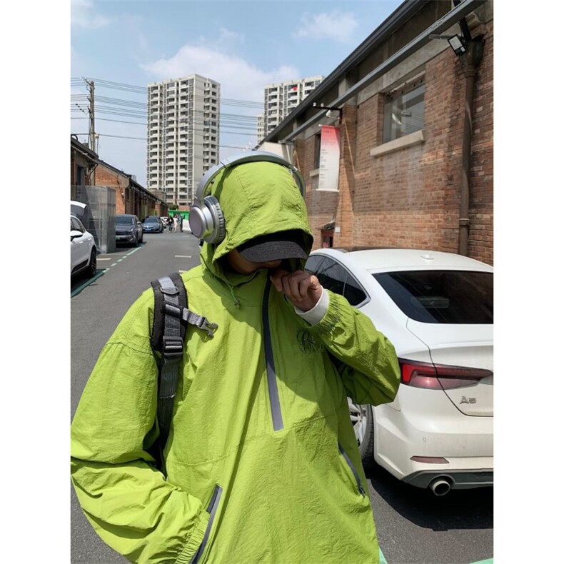 春夏半拉链防晒衣防晒连帽F07p36,男装防晒衣,星座1013