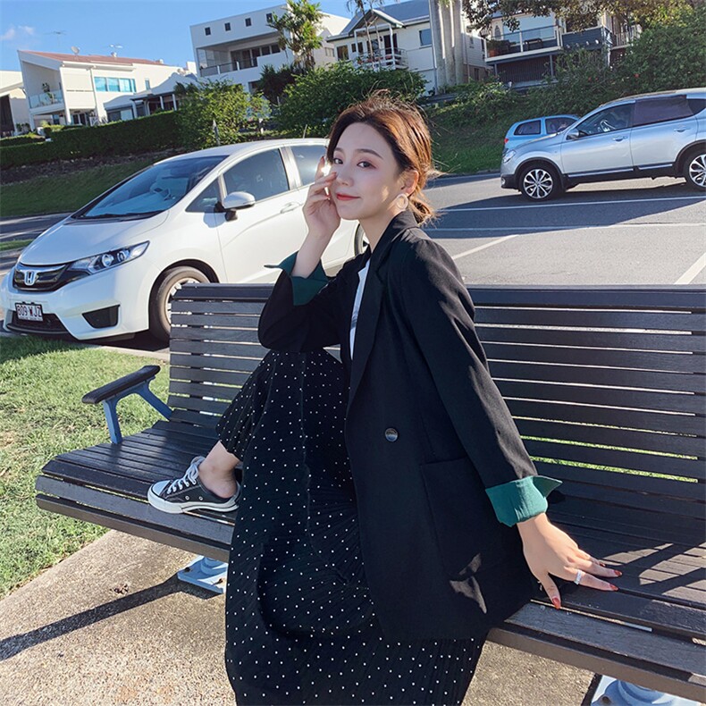 西装长袖个性干练气质简约百搭2021年秋季时尚一粒扣,女装西装,辉之琳