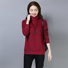 条纹潮流拼接气质时尚休闲长袖2021年秋季卫衣/绒衫，女装卫衣/绒衫，独衣靓