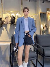 欧美风现货西装外套，女装西装，艾涵o