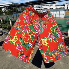 DK2025男女休闲东北大花风短裤新中式沙滩裤运动篮球旅游户外，男装牛仔裤，星座115A(原星座507）