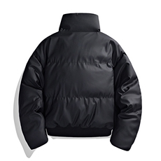 冬季clean立领棉服中性加厚PU皮短款棉衣HZ8810-特P72不议价，男装棉衣，星座610B-1