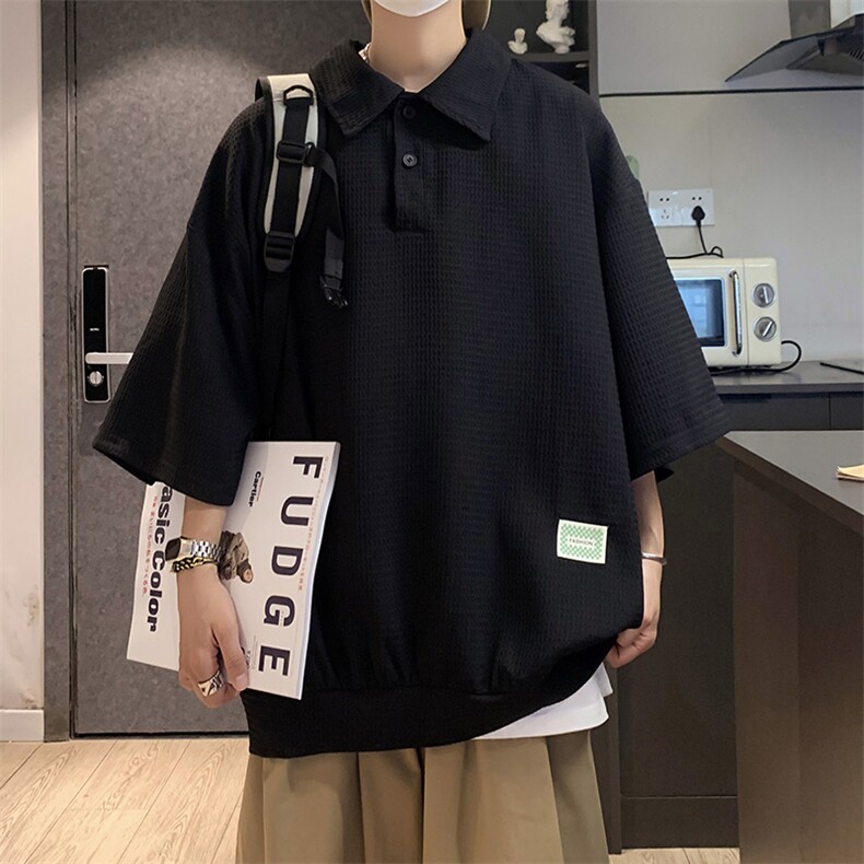 2023冰丝华夫格poLo衫K06-P45-控68,男装Polo衫,星座816A（原B366）