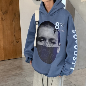oversize潮牌男装连帽卫衣情侣外套潮帽衫 XZ514-2-W8821-P43图片