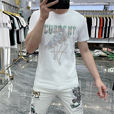 新款时尚高端精品欧货夏季男T恤短袖潮流抖音A227B-A-719-P48，男装T恤，电商A227B（原钱塘4066-1）
