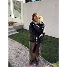 大毛领派克服男款冬季加厚高级感美式复古连帽棉服保暖棉袄，男装棉衣，星座506A