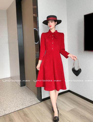 提花连衣裙，女装连衣裙，莲佳妮