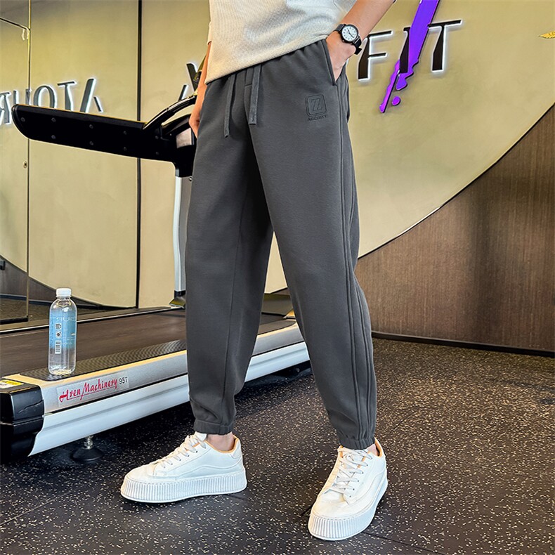 2025秋冬季休闲长裤男潮牌加绒加厚休闲小脚裤A313-1-882059-P75，男装卫衣，电商A313-1