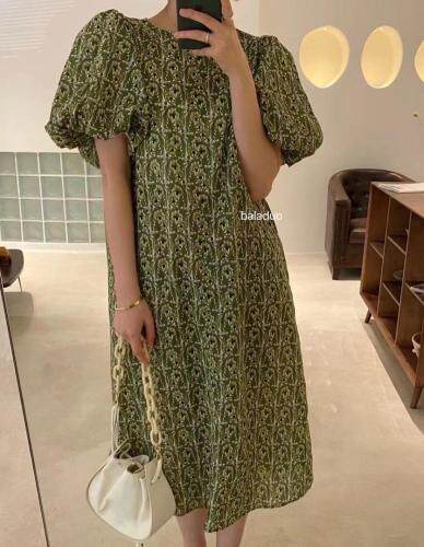 【现货】夏季新款欧货同步碎花连衣裙，女装连衣裙，1+9