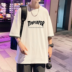 JT55007-P25假两件短袖t恤男大码胖子半袖体恤半截袖港风，男装T恤，电商A040