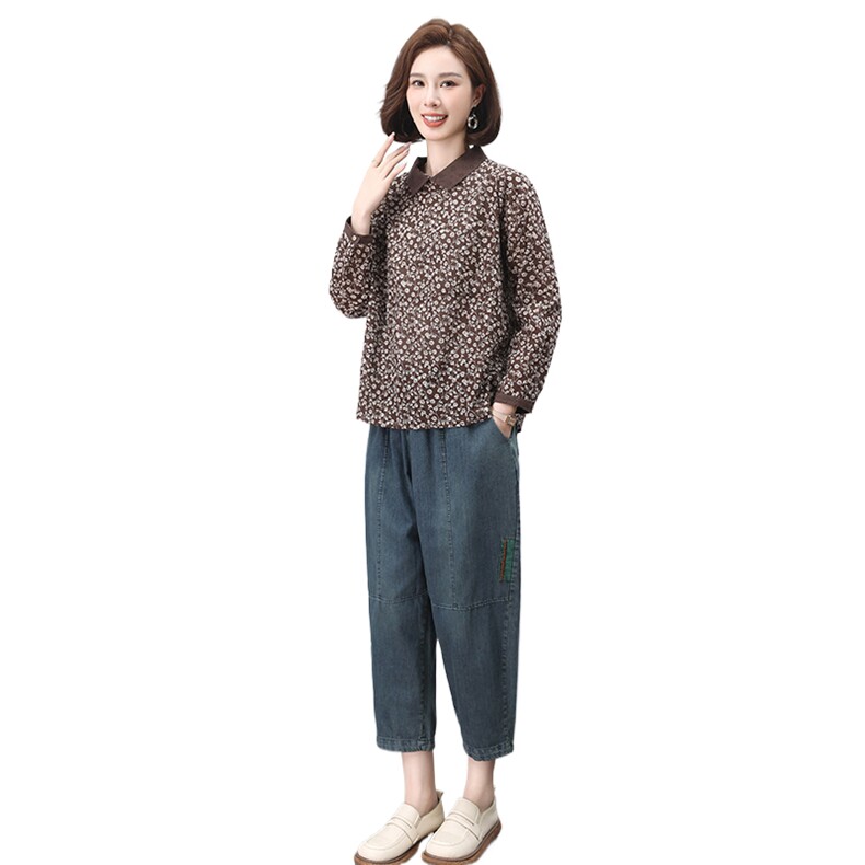 时尚休闲女装套装宽松显瘦牛仔裤两件套舒适百搭日常穿搭,女装套装/套裙,叶笙衣