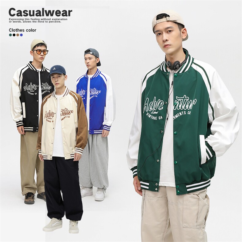 秋季新款无影墙针织外套潮牌棒球服WT2409-P80控138,男装夹克,星座717