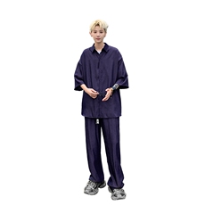 量大优供视频激光冰丝套装男XH69TZ-特P60，男装休闲套装，电商B367