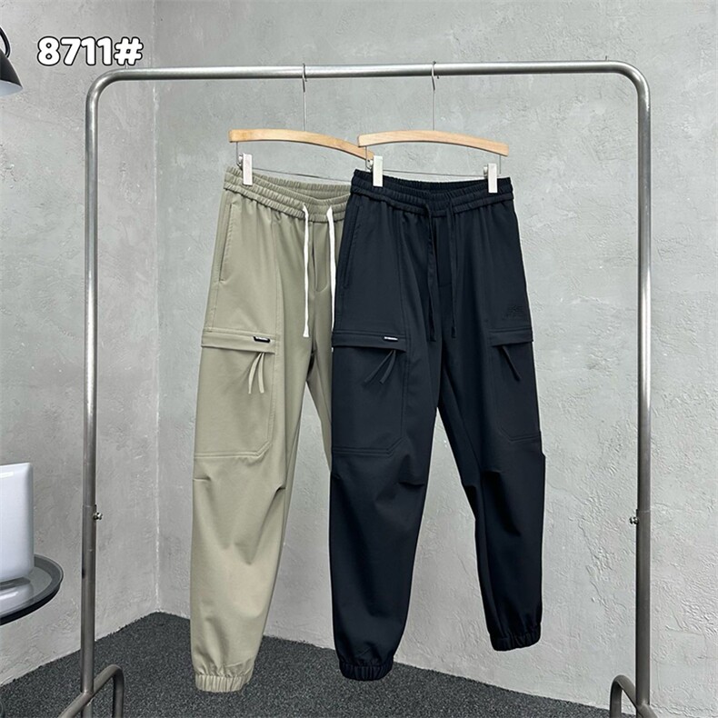 工装刺绣多口袋束脚裤早秋休闲男长裤A329-K8711-P65，男装工装外套，电商A329