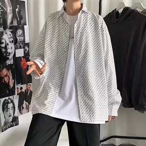 男春季衬衫港风日系长袖衬衫C9522P30图片