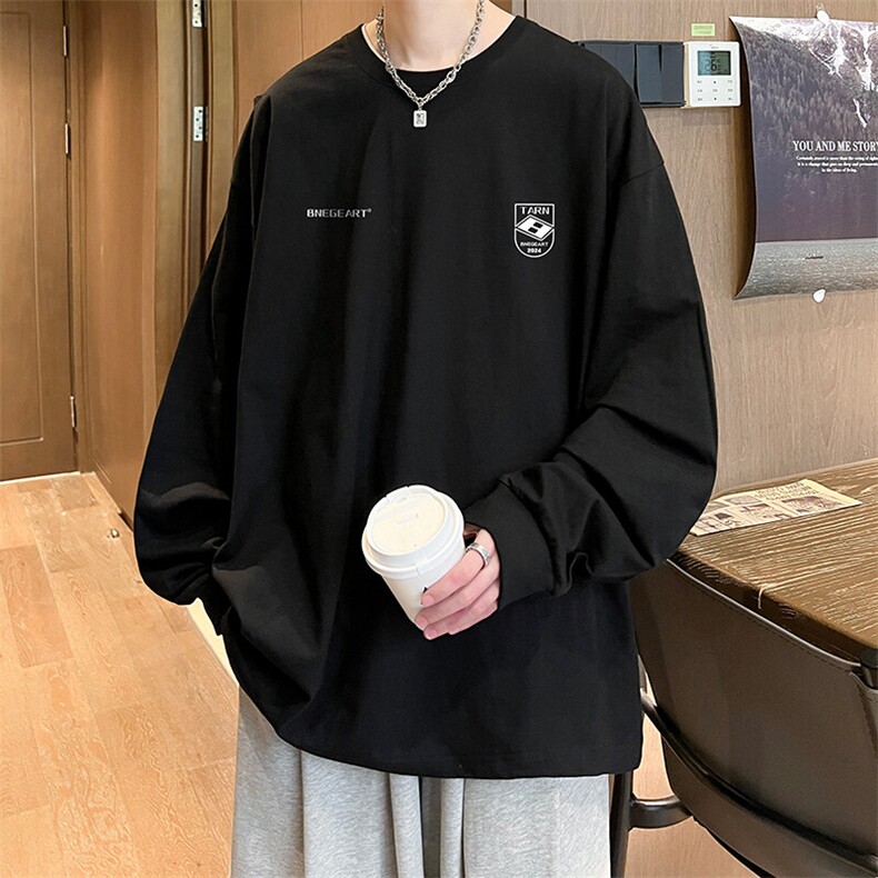 抖音得物供货量大从优可提供视频美式长袖T恤CT710特P25,男装T恤,电商A486-1
