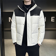 2026冬季韩版潮牌拼色休闲保暖防寒羽绒服外套Y9827P160，男装羽绒服，星座914