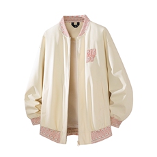 秋季新款现货棒球领夹克男纯色上衣外套DSA157B-JK7926-特P65，男装夹克，电商A157B
