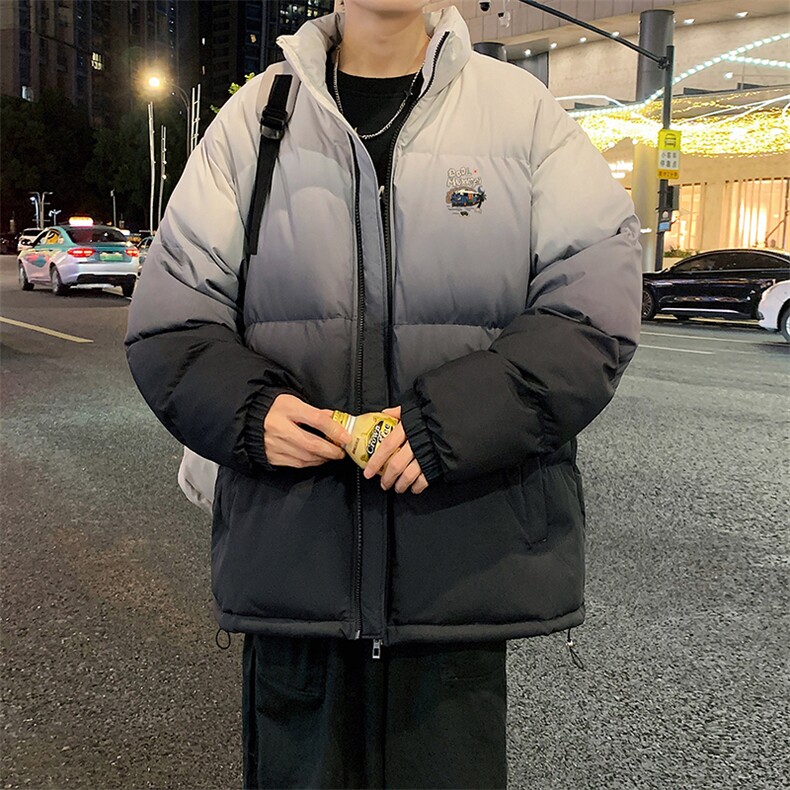 量大优可提供视频冬棉衣立领渐变HD019-1-MF5325-P75,男装棉衣,电商019-1