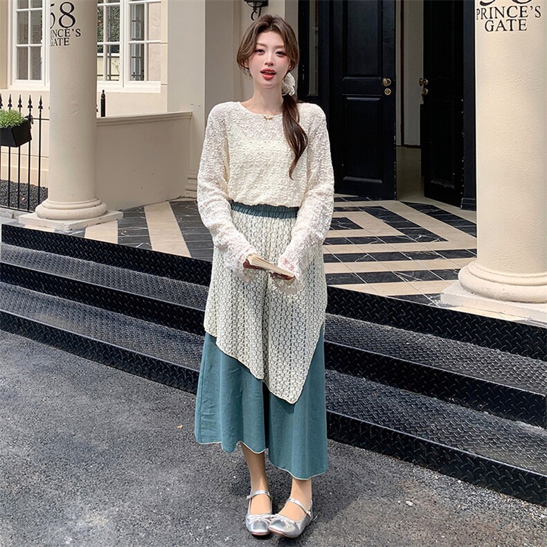 (现货）新品2025新品减龄百搭蕾丝套装镂空2C125P150K228，女装套装/套裙，2C125