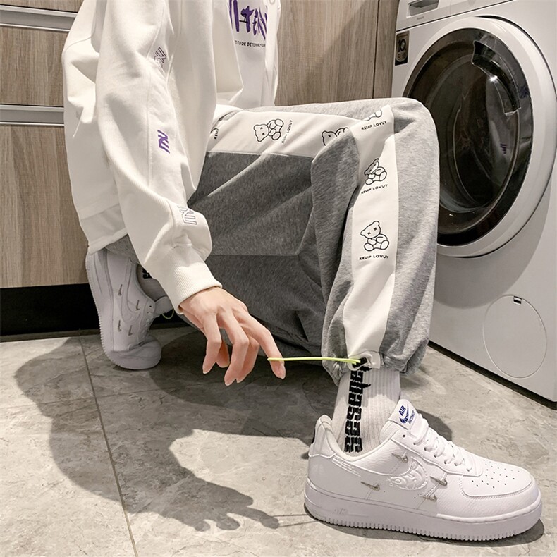 新款男设计感直筒港风休闲裤XC20-P35控58,男装休闲裤,星座717