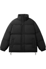 抖音得物2025新款立领棉衣纯色情侣款保暖棉衣面包服35332-P55，男装棉衣，星座717