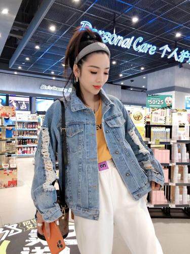 超缝钻牛仔衣，女装，一杭