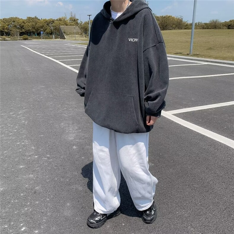 套头秋季休闲宽松型慵懒气质新款青春流行连帽Y8526P53,男装卫衣,星座1116-2